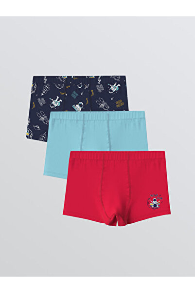 LC Waikiki Shining Store's Glittering Choices Textured Boys' Boxer 3-Pack