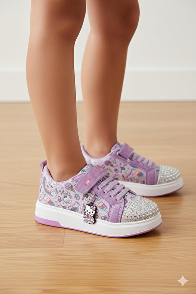 NeSe Shoes Pantofi sport pentru fete cu imprimeu și strasuri (ACHIZIȚIONAȚI O...