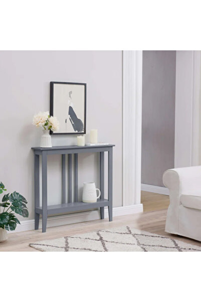 Poyraz Furniture Accessory Giriş Holü Masası,Depolama Alanlı Konsol Masa,Kori...