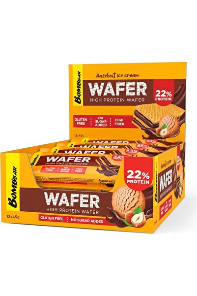 BOMBBAR رقائق غنية بالبروتين بنكهة آيس كريم البندق، خالية من الغلوتين، غنية ب...