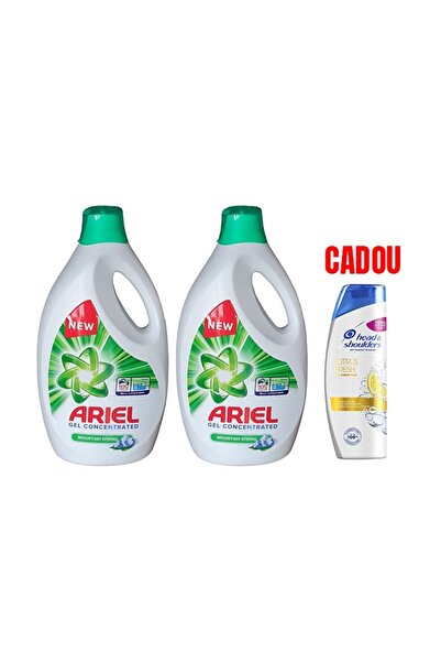 Ariel 2x Detergent Mountain Spring 5.7 L + CADOU Sampon Head & Shoulderrs Cit...