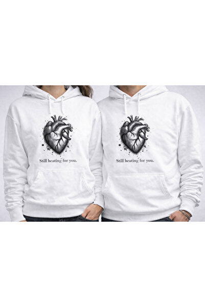 Tiny and Co Valentine's Day Printed Hooded Sweatshirt (Product Is a Single Item)