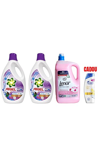 Ariel 2xAriel White + Color 5.7 L + Lenor Professional Conditioner 5L + GIFT ...