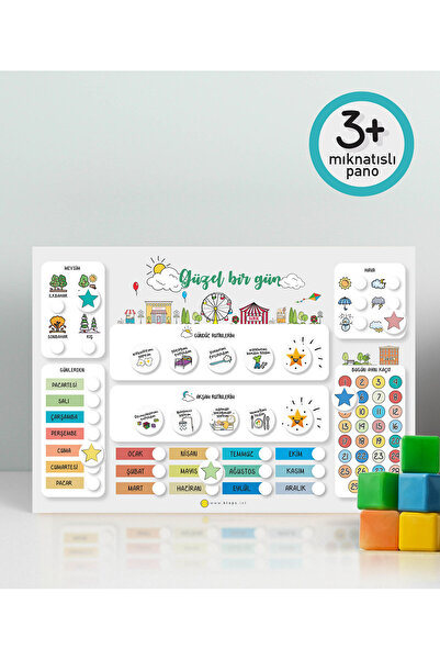 BLOPS +3 Yaş Mıknatıslı Lunapark Sorumluluk Panosu