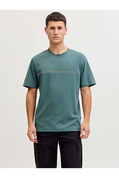 Jack & Jones Tricou bărbătesc JACK JONES cu imprimeu în relief 12289936