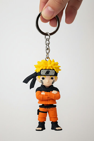 Pazarois سلسلة مفاتيح متحركة على شكل شخصية ناروتو