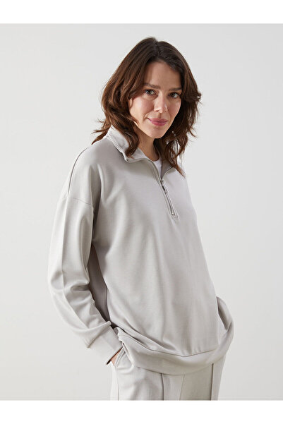 LC Waikiki Damen-Sweatshirt mit Stehkragen