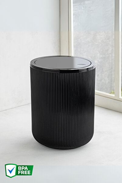 Saatistan 4,5 Lt Yuvarlak Çöp Kutusu, Banyo ve Mutfak için Şık ve Pratik