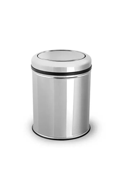 Saatistan Pratik 5 Lt Paslanmaz Çöp Kovası, Banyo, Tuvalet, Balkon ve Teras İçin