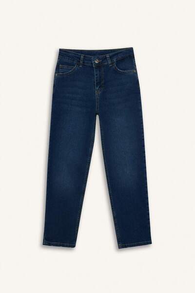 DeFacto Ίσια γραμμή, με σκισίματα και λεπτομέρειες, τζιν παντελόνι με ίσιο πό...