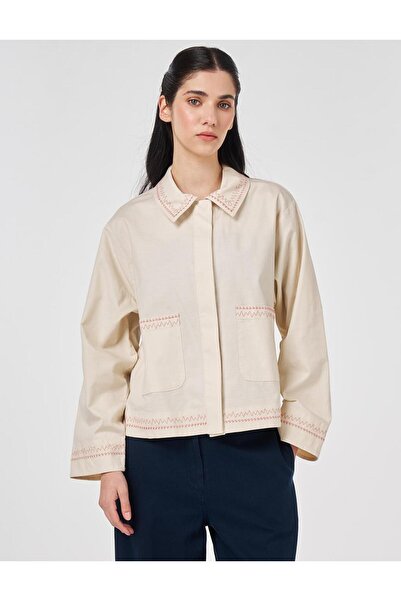 KYR Punto Stitched Short Jacket Cream