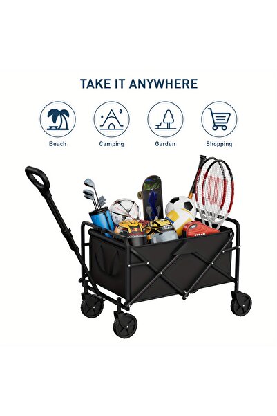 GENERAL Folding four-wheel stroller, outdoor multi-functional vehicle