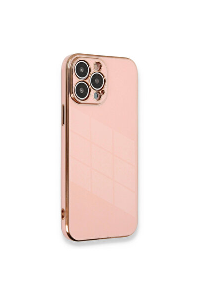 eco port Iphone 13 pro case volet silicone - pink