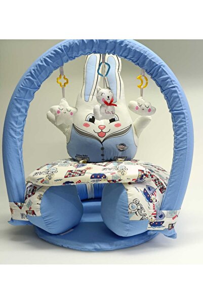 JULYA KİDS وسادة جلوس لدعم الطفل مع لعبة مقعد تعلم الجلوس مع دعم خلفي