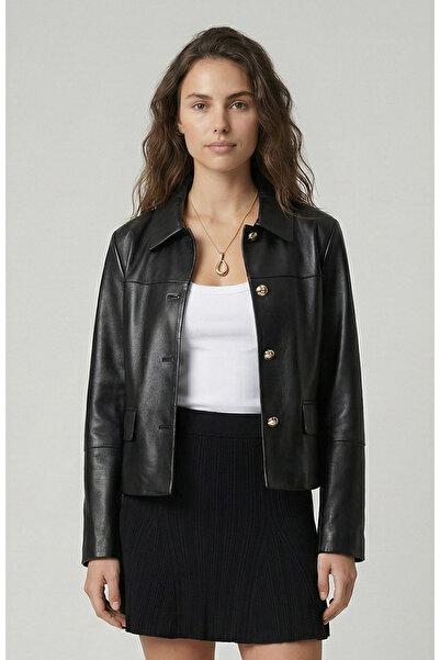 Network Siyah Deri Mont