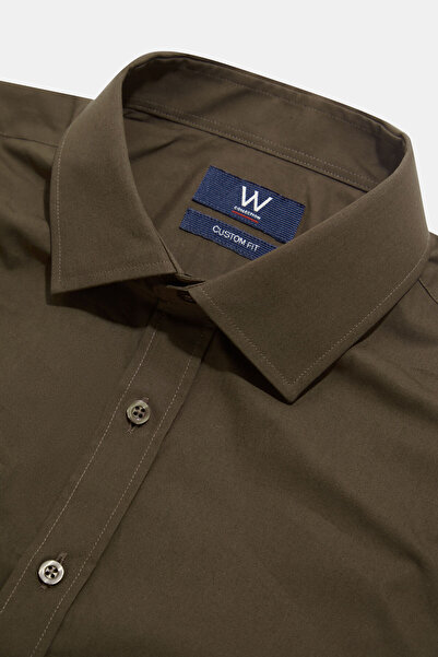 W Collection YEŞİLUZUNKOLLUKOTONGÖMLEK