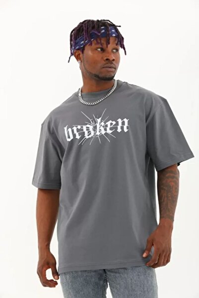 Hiccup Janes Oversize Crew Neck Printed T-Shirt