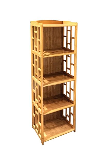 TrentonGCC خزانة كتب خشبية قائمة بذاتها عالية السعة 45×30×150 سم – منظم رفوف ...