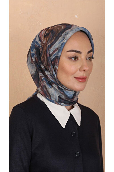 locella Lo'cella Pamuklu Soft Eşarp 4535-4 Mavi