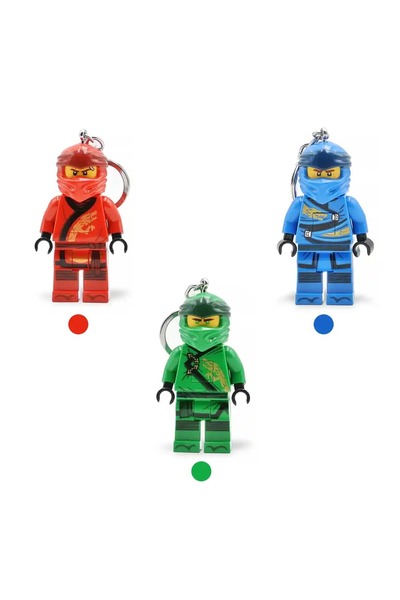 LEGO سلسلة مفاتيح نينجاغو مضيئة متنوعة IQ-53005P (للأعمار من 6 سنوات فما فوق)