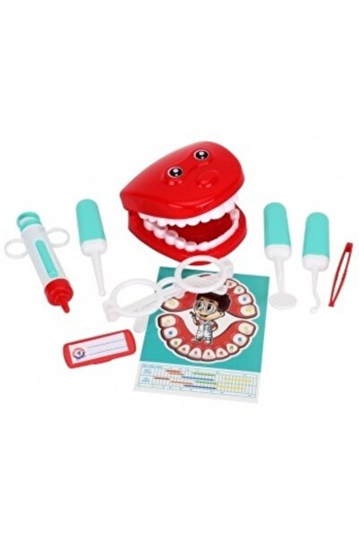 TEDDIES Set medical/dentist din plastic, 9 buc.