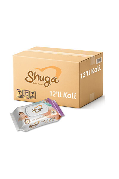 Shuga Baby Diaper Shuga Islak Mendil 120'li / 12'li Koli