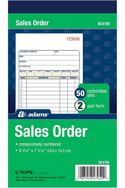 Adams Professional Order Invoice Book