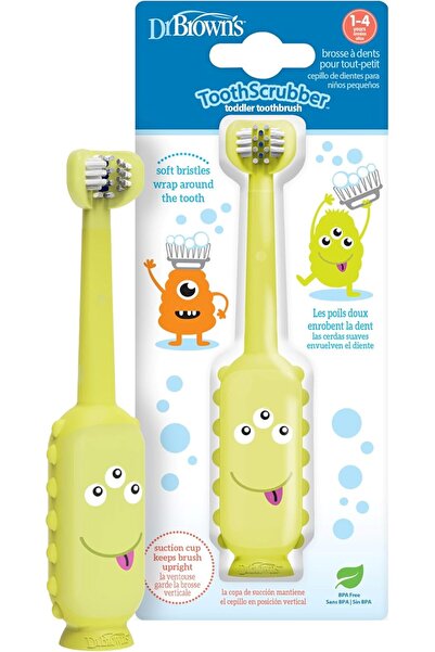 Dr.Brown's فرشاة أسنان تدريبية ثلاثية الجوانب للأطفال الصغار من دكتور براونز ...