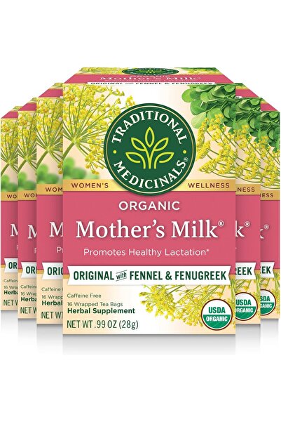 TRADITIONAL MEDICINALS Mother's Milk Tea, Pack of 6