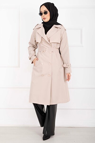 EBRUTESETTÜR Allerli Portable Belted Premium Trench Coat Stone