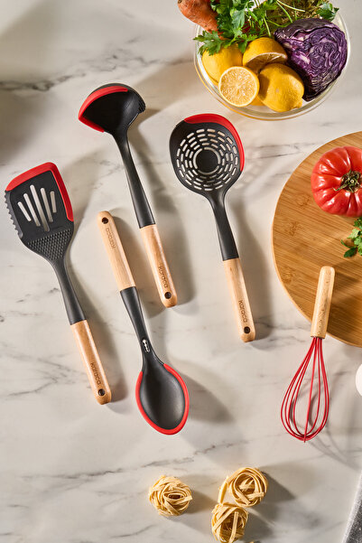 Karaca Atlas 5 Piece Wooden Handle Serving Set