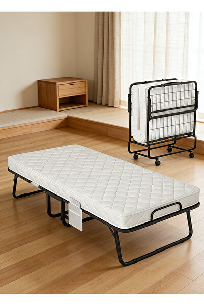Yoawllty Folding Bed with Memory Foam Mattress, Large Beds for Adults, Rollaw...