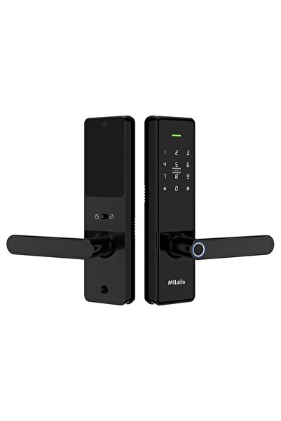Milano Aa Ames Smart Lock, Keyless Entry, Code & Card Access, Aluminum Hardware