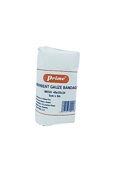 Prime Absorbent Gauze Bandage (5cmx5m), 1 Piece
