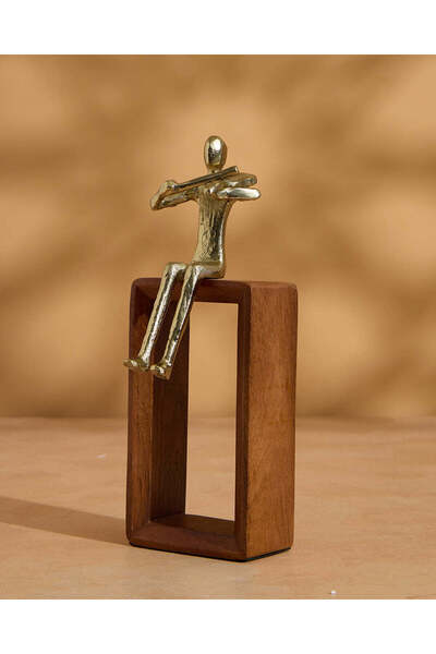 REDTAG ديكور طاولة على شكل عازف كمان ذهبي