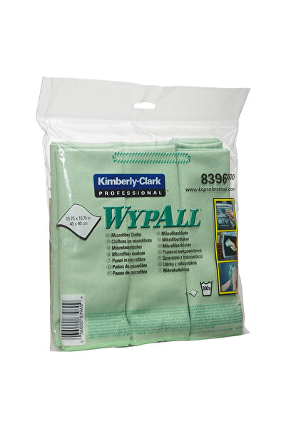 KIMBERLY SHOES Set de 6 lavete din microfibră Wypall 40x40cm verde