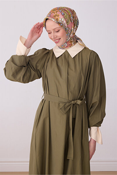 Belli Pink Multi-Colored Ethnic Pattern 100% Twill Silk Scarf 4304-32