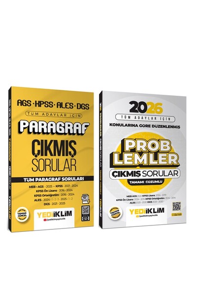 Ankara Kitap Merkezi Yediiklim 2026 AGS KPSS ALES DGS Tüm Adaylar İçin Paragr...