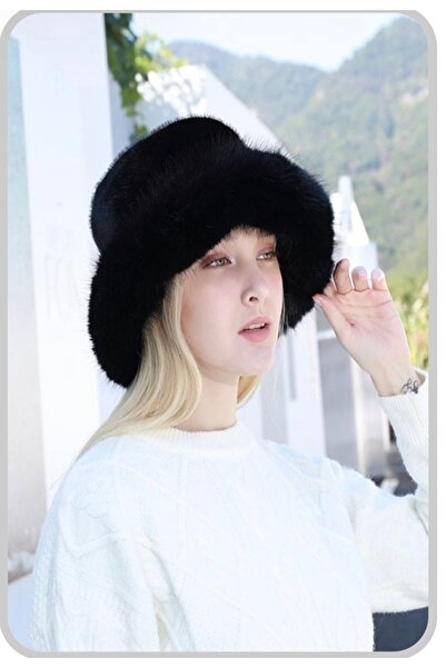 gozdeasutayaccessory Black Mango Fabric Cap