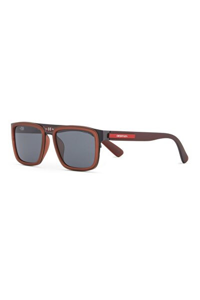Despada Ds 2333 C3 Rectangular Brown Men's Sunglasses
