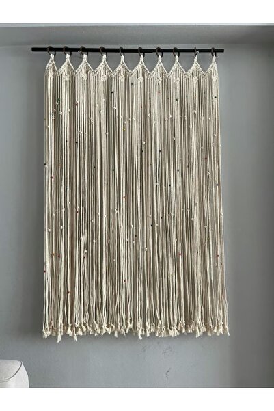 AslanButik Завеса с макраме и мъниста
