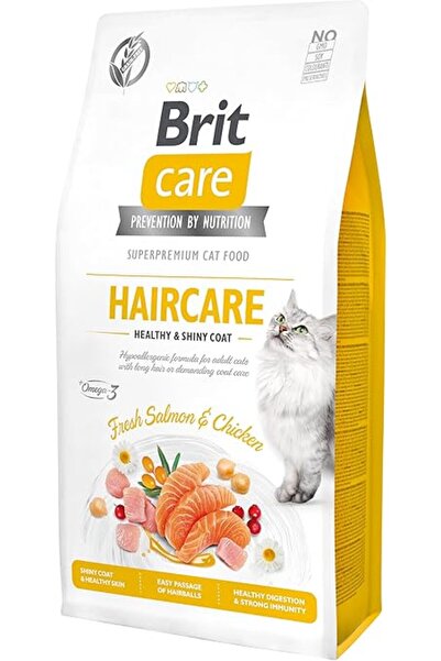 Brit Care Haircare Healthy & Shiny Coat, Yetişkin Kediler İçin, Tahılsız, Hip...