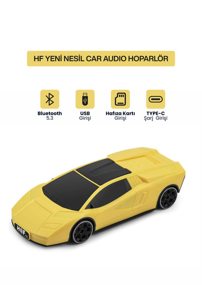 MetaForce Yeni Nesil Araba Modelli Bluetooth Hoparlör I USB Girişli I Hafıza ...