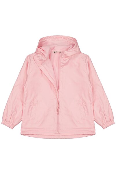 Civil Girls Polarlı Düz 10-13 Yaş Yağmurluk - Pembe 12-13 Yaş