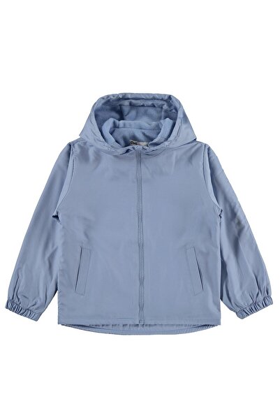 Civil Girls Polarlı Düz 10-13 Yaş Yağmurluk - Mavi 13-14 Yaş