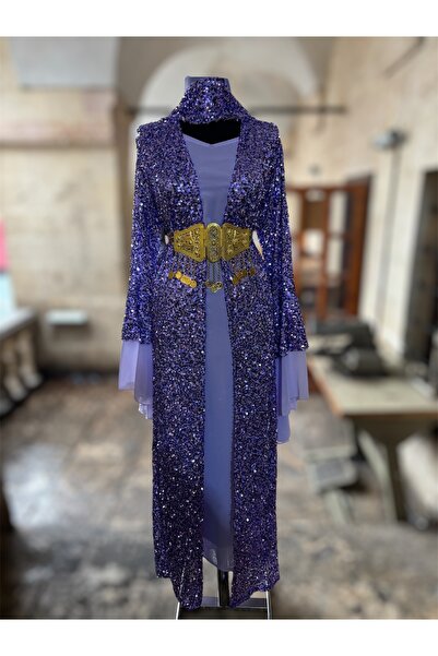 MODA Yöresel Kaftan Abiye Şal Ve Kemer Dahil