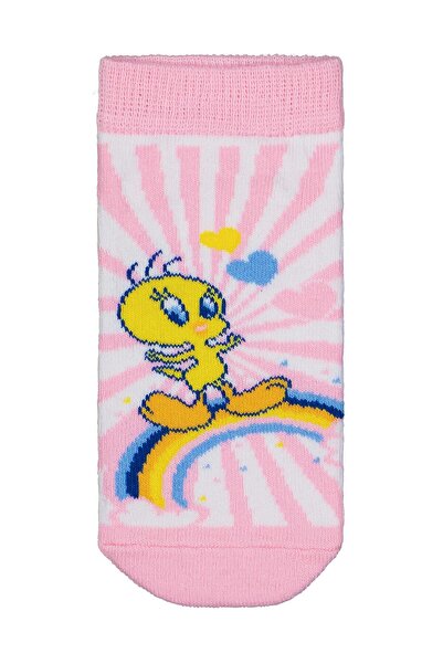 TWEETY جوارب للفتيات من عمر 2-12 سنة - مقاس قياسي 8-9 سنوات