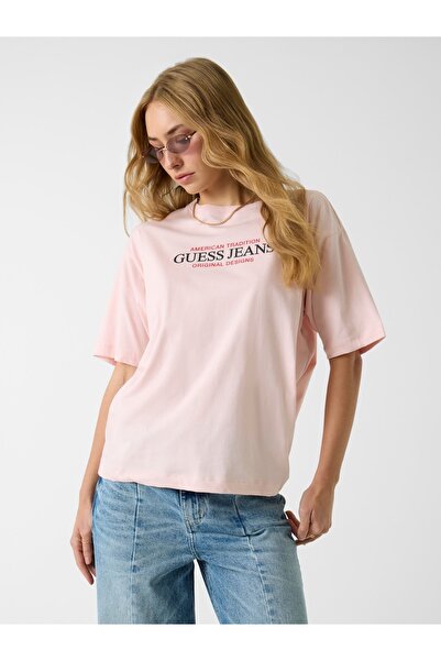 Guess Gj Ss Cn Os Kadın Oversize Fit T-Shirt