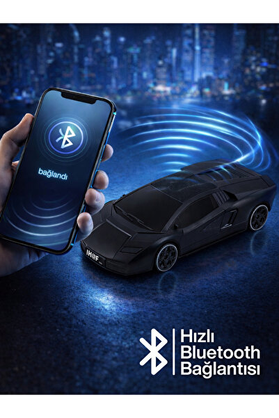 MetaForce Yeni Nesil Araba Modelli Bluetooth Hoparlör I USB Girişli I Hafıza Kartlı I Type-C Şarj Girişli