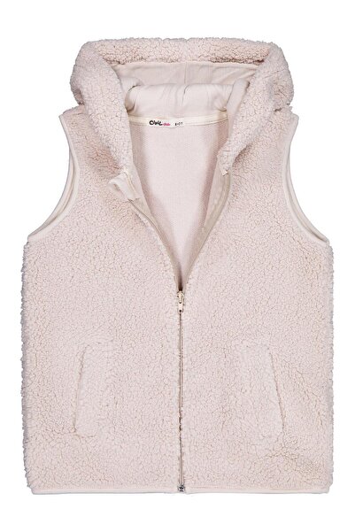 Civil Girls Plain Vest for 6-9 Years - Beige for 7-8 Years